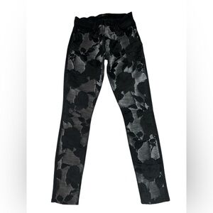 7 For All Man Kind Black Floral Women's Jeans